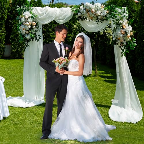 7.2FT Wooden Wedding Arch Square Wood Arches Arbor Backdrop Stand for Ceremony Indoor Outdoor Wedding Party Proposal Scene Garden Beach Forest Rustic Boho Decoration - color: Square