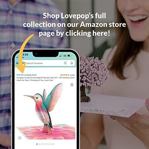 Lovepop Everyday Pop-Up Card for Her and Him - 3D Pop-Up Bouquet Greeting Cards for Men, Women - Sunflower - 12" x 8.5" Floral Bouquet - Blank Note Card Included - color: Golden Sunflower Bouquet