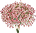 Pink Babys Breath Artificial Pink Flowers Artificial Babys Breath Small Baby Breath Flower Artificial for DIY Floral Arrangements Wedding Bridal Bouquet Indoor Party Home Decor