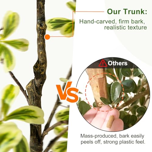 Bailikang 5FT Artificial Black Olive Tree Artificial Olive Plants, Tall Faux Olive Tree Faux Silk Plant Fake Plant Ultra-Realistic Silk Leaves & Natural Trunk Indoor Outdoor Use - color: White Olive Tree, size: 5ft