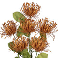Hollyone 33" Yellow Artificial Mums for Outdoors Fall Flowers Fake Fall Mums Faux Chrysanthemum Flowers 2Pcs Spider Mum Flower Arrangement Autumn Flower with 3 Heads Long Stem for Centerpiece Bouquet - color: Fall Yellow