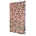 Artificial Flower Wall Panels 4Ft x 8Ft, 5D Silk Wedding Flower Wall, Photo Booth Flower Backdrop for Wedding, Baby Shower & Bridal Shower Decor - size: 4x8 ft Pink-Panel Only