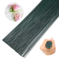 Zonon 220 Pcs 16 Gauge Enameled Floral Wire 18 Inch Florist Wire Bulk Flower Stems for Crafts DIY Bouquet Wrapping Artificial Flower Arrangements Supplies Wedding Prom Corsage, Dark Green