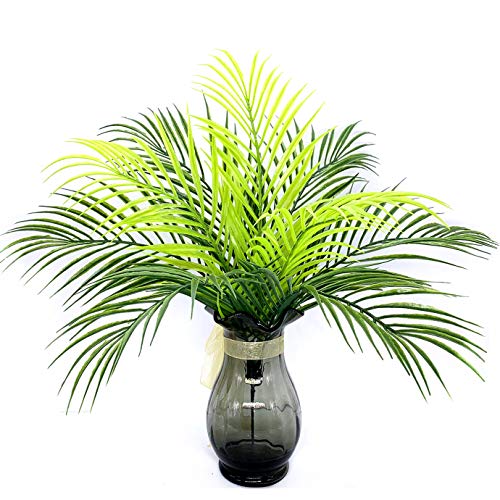Artificial Plants, MASUMARK SM Fake Greenery Plastic Palm Tree Shrubs Bushes Grass Home Garden Kitchen Room House Outdoor Window Box Indoor UV Resistant Wedding DIY Decor Christmas Decoration - 1 Pack - color: Palm Tree/ 1 Pack