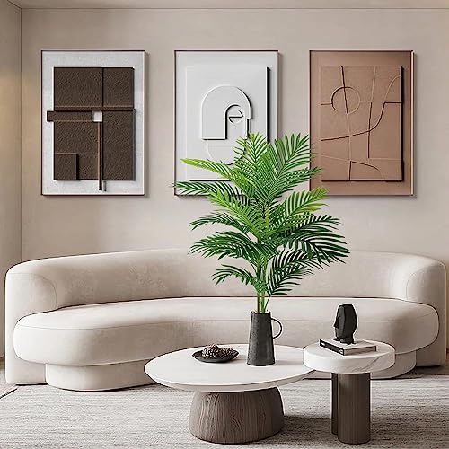 Artificial Palm Plant Tree, Potted Artificial Plant for Home Office Decoration, 38" Tall - size: 3ft 2in