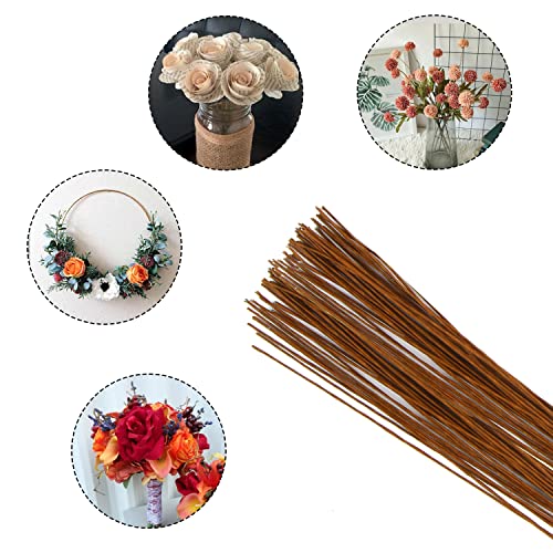 Decora 20 Gauge Brown Floral Wire 16 inch,50/Package - color: AD054S5P50F