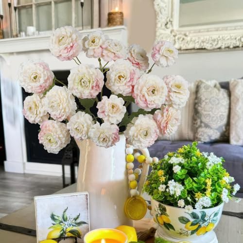 3 Pcs Artificial Flowers Spring Summer Silk Zinnia Flowers with Stems Zinnia Elegans Artificial Flowers for Outdoors Floral Arrangement Table Centerpieces Wedding Party Home Decor Champagne Pink - color: Champagne Pink