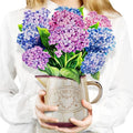 Airpark 3D Pop Up Paper Flowers Bouquet Card 12’‘ with Note & Envelope, Birthday Gifts, Get Well, Thank You, Greeting Cards for Women Mom Wife Friends, Nantucket Hydrangeas - style: Nantucket Hydrangeas