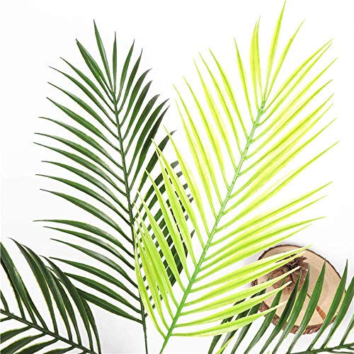 PASYOU Artificial Palm Tree 1Pack, Fake Plants Plastic Greenery Tropical Shrubs Faux Leaves for Home Indoor Outdoor Decor Garden DIY Basket Planter Filler Wedding Party Decoration Ornaments - color: Palm Tree- 1 Pcs