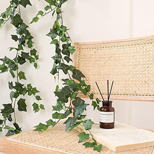 3Pcs Artificial Greenery Ivy Vines Kit, 6FT Odorless Silk Ivy Garland, Green Leaves Fake Hanging Plants, for Boho Decor, Home, Classroom, Wall, Party and Wedding Decoration - color: Green