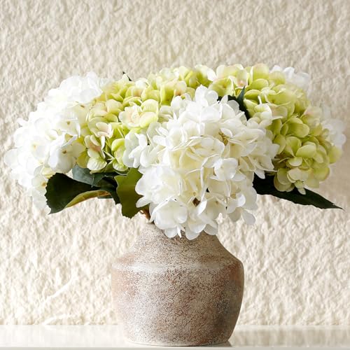 Ceramic Rustic Flower Vase, 5.12 Inch Pottery Modern Vase for Shelf, Tabletop, Vintage Farmhouse Home Decor for Coffee Table, Living Room, Mantle, Fireplace, Entryway - color: Rustic 5.12 Inch