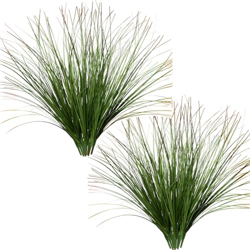 Artificial Plants Fake Grass Long Leaves Shrubs Faux Wheat Greenery Plastic Stem for Indoor Wedding Bouquet Decor Home Garden Christmas Party Centerpieces Hotel Hall Decoration - Tail End Red 16 Pack - color: Grass - Tail End Red - 16 Bundles