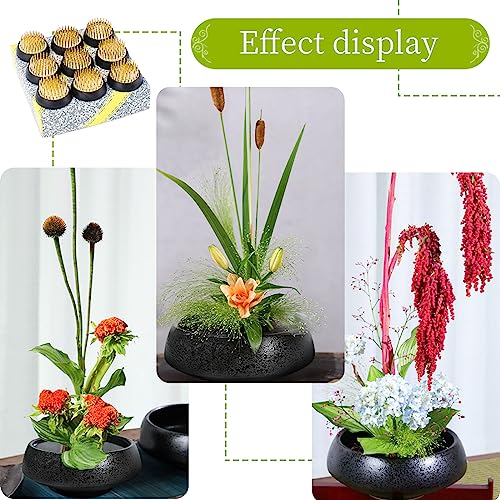 ZUDKSUY 9PCS 1.34inch/34mm Flower Frogs Arrangement Kenzan Flower Frog Floral Holders Ikebana Frog Pin Cushion Floral Frogs for Arrangements Vase Copper Pin Floral Arrangement Pin Holder Supplies - size: 9PCS-D34 Copper Pins