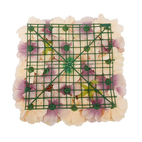 12-Pack Flower Wall Backdrop, 15"x15" Artificial Rose Floral Panels, 3D Silk Hydrangea Flowers Panels for Spring Wedding Photo Photography Backdrop Event Party Decoration (Autumn) - color: Autumn