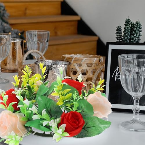 Kichvoe Simulated Flower Centerpiece for Weddings and Events Realistic Floral Arrangement for Indoor Decor and Tabletop Display