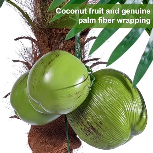 Big Faux Tropical Phoenix Trees Large Artificial Palm Tree Indoor Outdoor Realistic Floor Plants Tall Fake Plant for Modern Home Living Room Office Decor Porch Outside Patio arboles para decoracion - color: Single Pole Palm Tree, size: 7ft