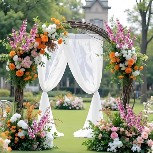 6PCS Light Purple Delphinium Artificial Flowers Espigas para Jarrones Fake White Flowers Tall Flowers for Floor Vase Flowers for Tall Vase Floral Arrangements Home Table Wedding Decor - color: Light Purple