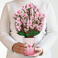 Lovepop Everyday Pop-Up Card for Her and Him - 3D Pop-Up Bouquet Greeting Cards for Men, Women - Cherry Blossom - 12" x 8.5" Floral Bouquet - Blank Note Card Included - color: Cherry Blossom Bouquet