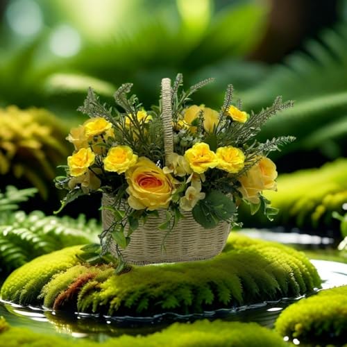 100 Pcs Mini Yellow Roses Artificial Flowers Bulk, 1.9" Small Silk Fake Roses Flower Heads for Decoration, Wedding Centerpieces Bridal Shower Party Home Decor,DIY Crafts(Yellow) - color: Yellow