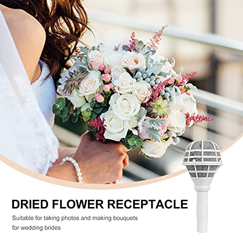 DOITOOL 6PCS Bouquet Holders Bride Bouquet Foam Handle Wedding Bridal Dry Flower Holder DIY Bouquet Making Supplies Adjustable Hand Tied Bouquet Holders for Wedding