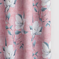 MYSKY HOME Floral Blackout Curtains 45 Inch Length Girls Bedroom Black Out Thermal Insulated Privacy Protect White Flower Patterned Grommet Drapes, 52" Wide Each Panel, Pink - color: Pink, size: 52"W x 45"L (Pack of 2)