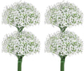 DomeStar Artificial Baby’s Breath Flowers – 42 PCS White Fake Gypsophila for Wedding Centerpieces, Home Decoration, DIY Crafts, Bridal Shower, Party Decor & Gifts