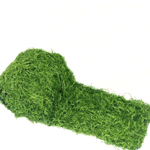 1 Pcs Fake Moss Table Runner for Crafts 11.81×78.74inch Artificial Moss Sheet Roll Waterproof Carpet Blanket for Wall Roof Garden Wedding Birthday Party Table Decoration 0.3×2m