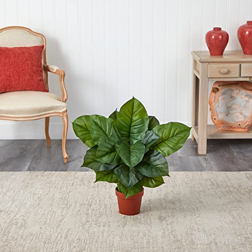 Nearly Natural Large Leaf Philodendron Silk Plant (Real Touch) - size: 32 x 27 x 27