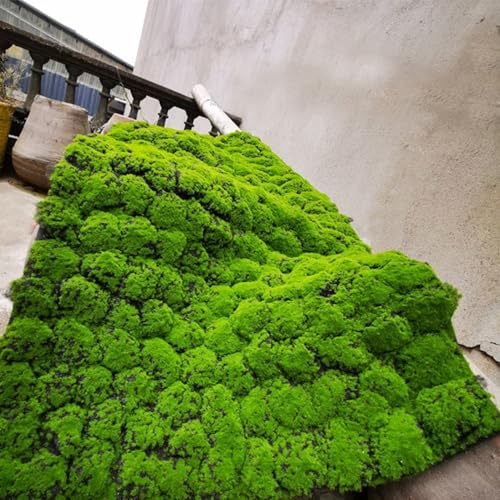 Artificial Moss Turf, 1x1m(3.2x3.2ft) DIY Simulation Artificial Moss for Patio, Balcony, Deck, Yard, Art Wall, Florist Decor - color: Green2
