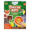 Skillmatics Poke-in Art – Animals, Mess-Free DIY Wood Craft Kit for Kids, Creative Fine Motor Activity, Pretend Play & Room Decor, Gift for Girls & Boys Ages 4, 5, 6, 7, 8, 9 - style: Animals