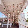 XunYee 6 Pcs 35.4 ft Flower Garlands Artificial Wildflower Vines Floral Hanging Backdrop Fake Flower Garlands Faux Silk Wildflower Vine for Wedding Bridal Shower Home Garden Wall Arch Decor(Pastel) - style: Pastel