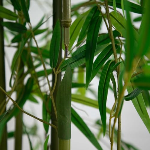 Nearly Natural 8ft. Artificial Green Bamboo Tree - size: 8ft