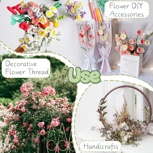 100 Pcs Floral Stems Wire for Paper Flower,14 Inch 2 Gauge Dark Green Floral Stem Wire,Crafting Floral Stem for Flower Arrangements DIY,Bouquet Stem Wrapping and Crafts - size: 100 Pcs Green 2 Gauge