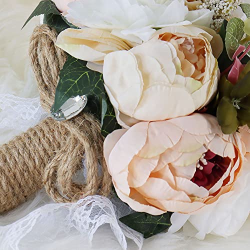 S_SSOY Wedding Romantic Bouquet Bride Bridal Bouquets Bridesmaid Bouquet Artificial Flowers Valentine's Day Party - color: Multi Color