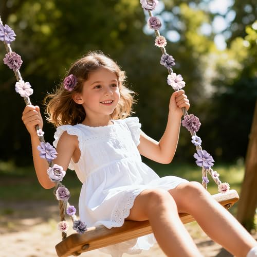 rongflower Faux Flower Heads Small Silk Artificial Flower DIY Fake Mini Flowers Rose Daisy Multicolor Flowers Craft Supplies for Wedding Party Wreath Graduation Season Party Home Decor (45, Purple) - color: Purple