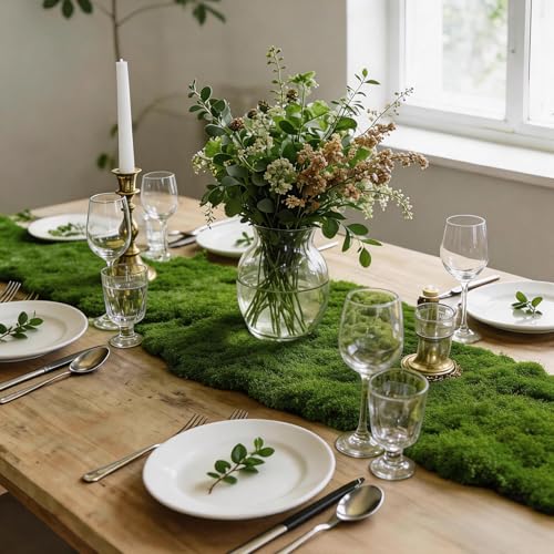 Fake Moss Rug Artificial Moss 39.4" x 39.4" Faux Moss for Crafts Like Fairy Garden Accessories, Plants Indoor, DIY Enchanted Forest Decor, Wedding Table Centerpieces Party Decorations (100x100cm) - size: 100cm*100cm