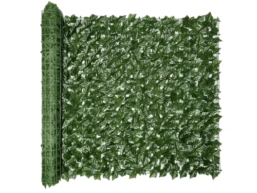 Artificial Ivy Privacy Fence Screen，PAISTAO Fake Grass Wall Panels，80"x 120" Faux Greenery Backdrop for Patio Decorations Outdoor, Balcony, Garden, Backyard Indoor Green Wall Decor - size: 1 Ivy Vines-80"x 120"