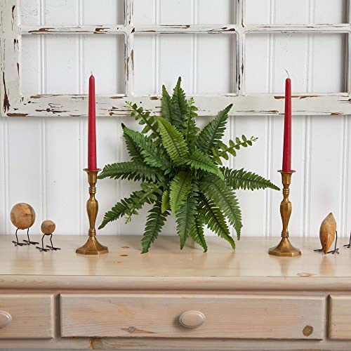 Nearly Natural 14in. Boston Fern Artificial Plant (Set of 6)