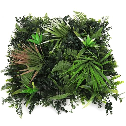 3rd Street Inn Artificial Greenery Wall Panels for Privacy - 12-Pack - color: Spider Fern Mix