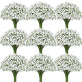 Waipfaru 50 Pcs Babys Breath Artificial Flowers, Baby Breath Flowers Artificial Bulk, Real Touch White Fake Flowers, Faux Babies Breath Gypsophila for Wedding Home Decor Floral Arrangement - size: 50 Pcs