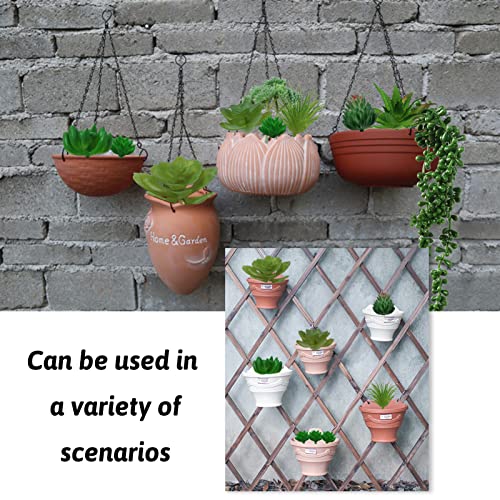 Green Succulents Plants, 14pcs Green Fake Succulents, Mini Artificial Succulents for Home Terrarium Wall Garden Office Decoration (Unpotted)
