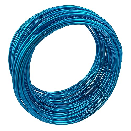 11 Yard Aluminum Wire Bendable Metal Wire Jewelry Craft Wire Beading Floral Making Jewelry Making Doll Making (9 Gauge, Dodger Blue) - color: Dodger Blue, size: 9 Gauge