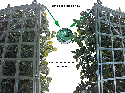 ODTORY Artificial Boxwood Roll Panels: 48 X 160 in(53.5 sqft) UV-Anti Artificial Ivy Privacy Fence Wall Screen for Indoor Outdoor Green Grass Wall Decor & Ivy Fence Covering Privacy - size: 48 X 160 IN