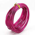 11 Yard Aluminum Wire Bendable Metal Wire Jewelry Craft Wire Beading Floral Making Jewelry Making Doll Making (9 Gauge, Fuchsia) - color: Fuchsia, size: 9 Gauge