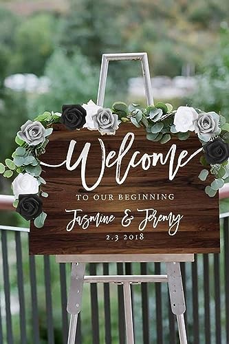 Foam Roses,200PCS Black Roses Artificial Flowers 1.97in Foam Flowers for Craft DIY Wedding Party Home Decoration(Black&White&Gray) - color: Black&white&gray