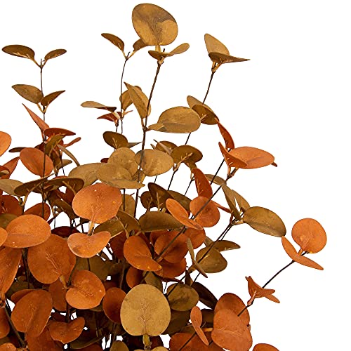 6 Pcs Fall Eucalyptus Leaves Artificial Eucalyptus Stems Fall Leaf Spray Autumn Leaves Fall Decorations for Home Floral Arrangement
