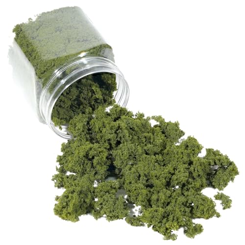 Tree Powder Model Green Plant Tufted for DIY Miniature Lowland Shrub Bushy Tuft Architecture Building Model Railway Fairy Garden Diorama Scenery