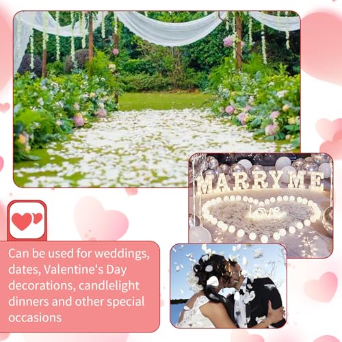 1000 Pcs Artificial Fake Rose Petals,Flower Petals for Romantic Night, Engagement, Party, Wedding, Event Flower Decorations, in Bulk(Beige) - color: Beige, size: 1000Pcs