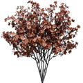 Mandy's 6 Bundles Artificial Brown Baby’s Breath Flowers | 18.5 Inch Silk Gypsophila European Style Modern Home Decor Centerpiece Neutral Wedding Flower Arrangements - color: Brown