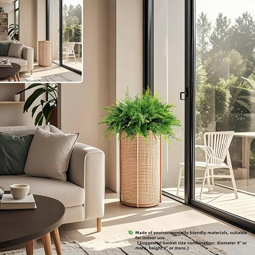 Outdoor Fake Hanging Fern – Artificial Hanging Ferns 2 Pack, Large Faux Boston Fern Bushes, UV Resistant Outdoor Hanging Plants for Front Porch, Patio & Indoor Decor - color: Green